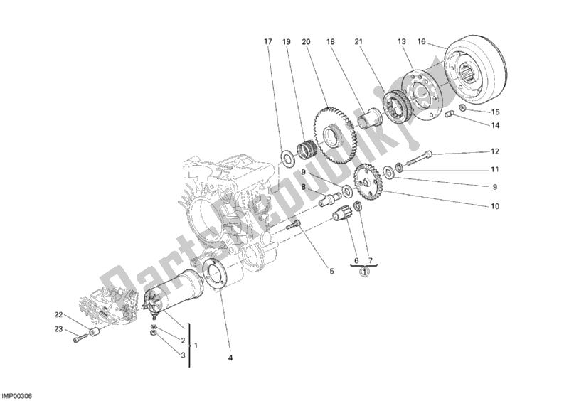 Todas las partes para Motor De Arranque de Ducati Monster S2R 1000 2007